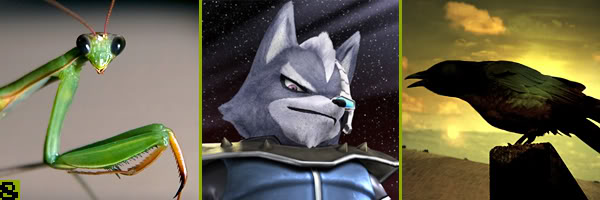 Mantis + wolf + raven = ?